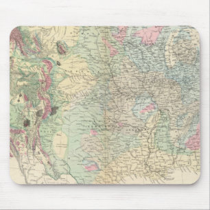 Alfombrilla De Ratón Mapa geológico de Estados Unidos
