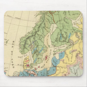 Alfombrilla De Ratón Mapa geológico de Europa