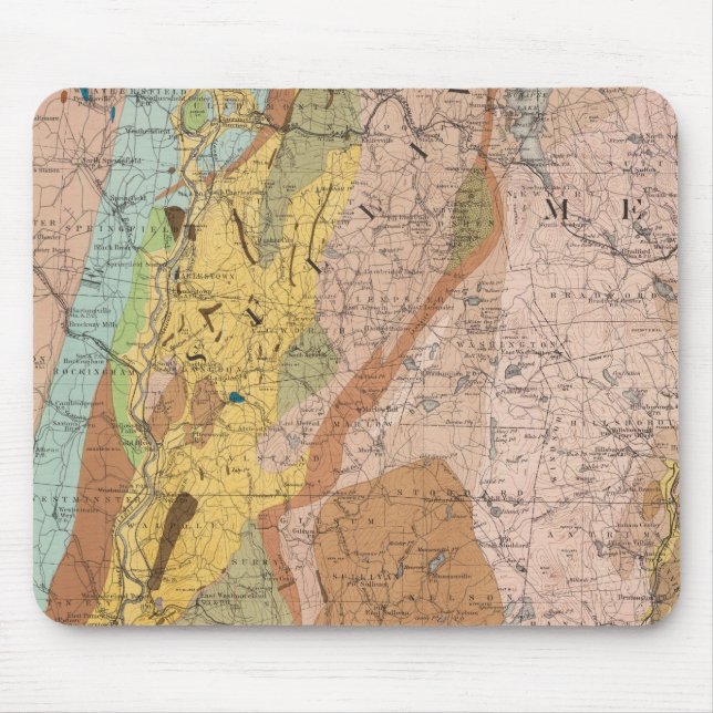 Alfombrilla De Ratón Mapa geológico de New Hampshire 2 (Frente)