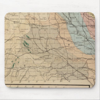 Alfombrilla De Ratón Mapa geológico del estado de Iowa