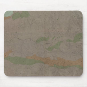 Alfombrilla De Ratón Mapa geológico del nuevo distrito minero de Almad