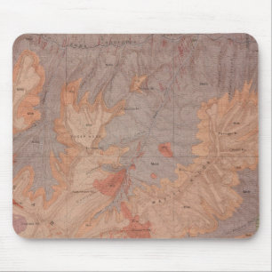 Alfombrilla De Ratón Mapa geológico, parte nacional de Yellowstone, Wy