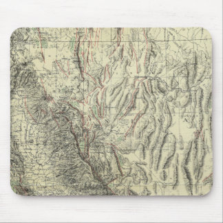 Alfombrilla De Ratón Mapa geomórfico, California, Nevada