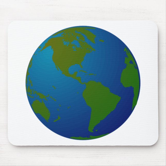 Alfombrilla De Ratón Mapa/globo (Frente)