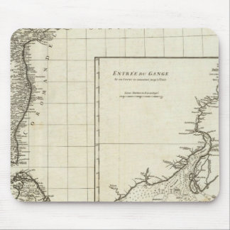 Alfombrilla De Ratón Mapa grabado de India