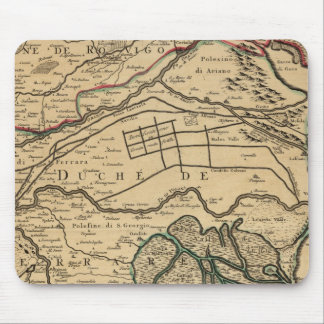 Alfombrilla De Ratón Mapa grabado del valle del río Po