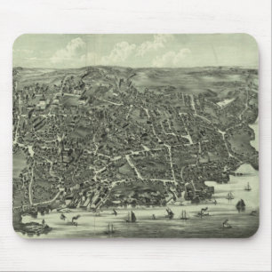 Alfombrilla De Ratón Mapa ilustrado del vintage de las MAMÁES de