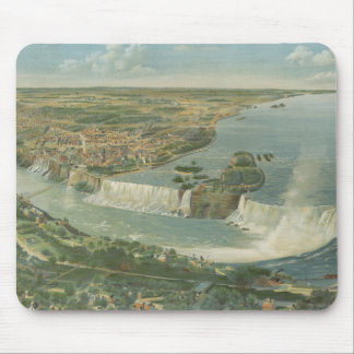Alfombrilla De Ratón Mapa ilustrado del vintage de Niagara Falls NY
