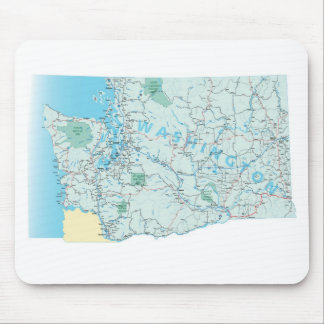 Alfombrilla De Ratón Mapa Interestatal de Washington Mousepad