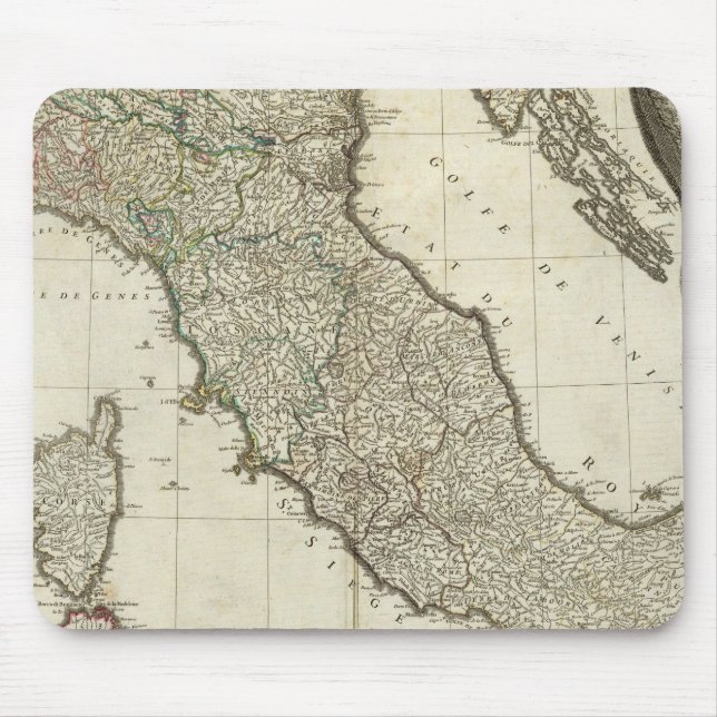 Alfombrilla De Ratón Mapa italiano (Frente)