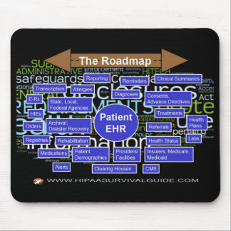 Alfombrilla De Ratón Mapa itinerario de la ALTA TECNOLOGÍA