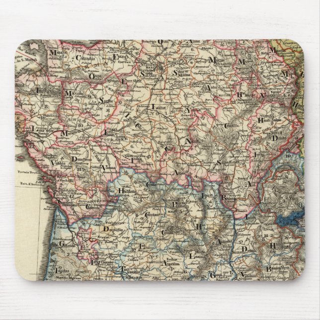 Alfombrilla De Ratón Mapa lingüístico de Francia (Frente)