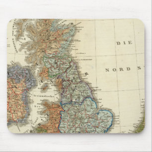 Alfombrilla De Ratón Mapa lingüístico de las Islas Británicas