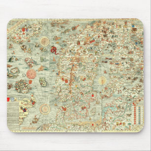 Alfombrilla De Ratón Mapa medieval Mousepad