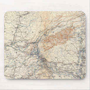Alfombrilla De Ratón Mapa militar, WT Sherman