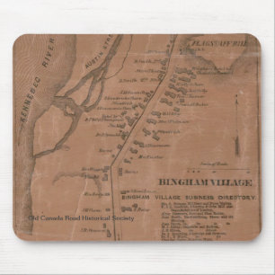 Alfombrilla De Ratón Mapa Mousepad de Bingham 1860