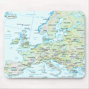 Alfombrilla De Ratón Mapa Mousepad de Europa