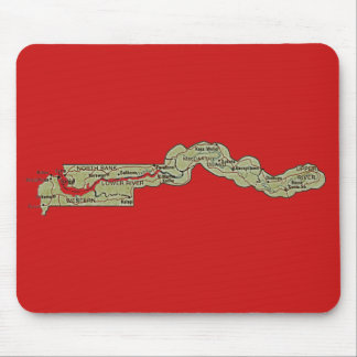 Alfombrilla De Ratón Mapa Mousepad de Gambia