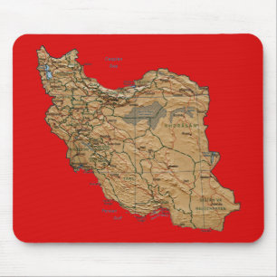 Alfombrilla De Ratón Mapa Mousepad de Irán