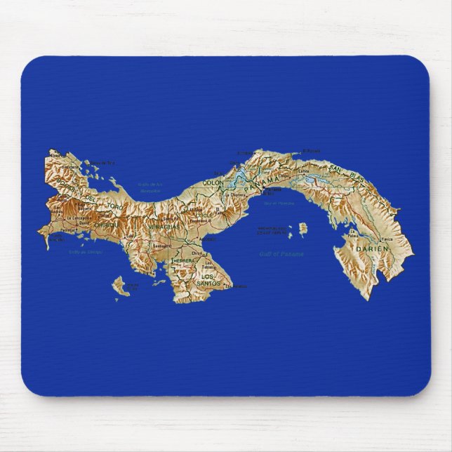 Alfombrilla De Ratón Mapa Mousepad de Panamá (Frente)