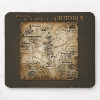 Alfombrilla De Ratón Mapa Mousepad de Zantarni