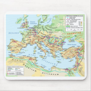 Alfombrilla De Ratón Mapa Mousepad del imperio romano