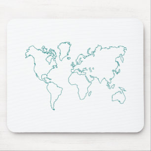 Alfombrilla De Ratón Mapa mundial