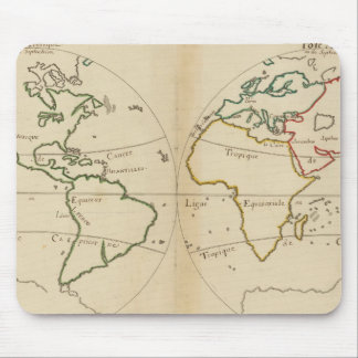 Alfombrilla De Ratón Mapa mundial con trópicos