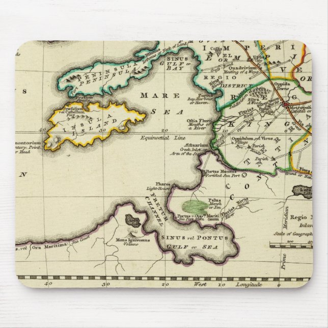 Alfombrilla De Ratón Mapa mundial del tabularum geographicarum (Frente)