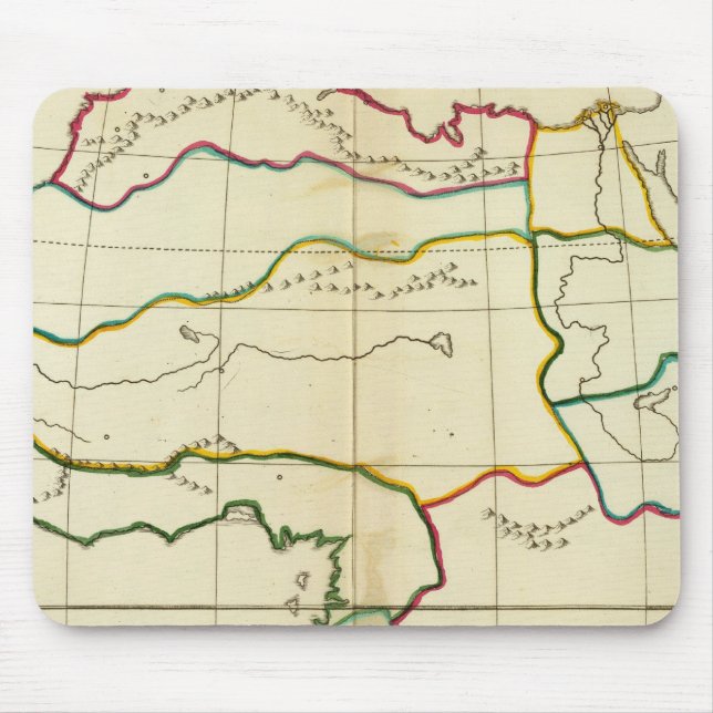 Alfombrilla De Ratón Mapa plano de África (Frente)