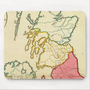 Alfombrilla De Ratón Mapa plano Islas Británicas