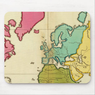 Alfombrilla De Ratón Mapa plano mundial