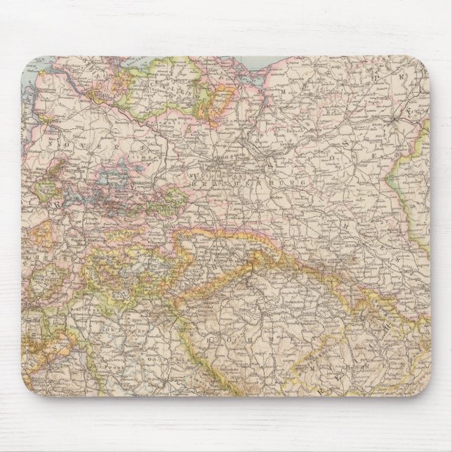 Alfombrilla De Ratón Mapa político de Alemania (Frente)