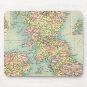 Alfombrilla De Ratón Mapa político de las Islas Británicas