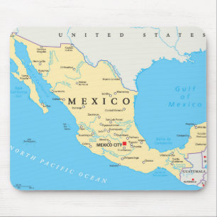 Alfombrilla De Ratón Mapa político de México