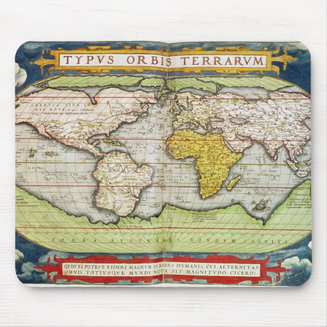 Alfombrilla De Ratón Mapa que traza a sir Francis Drake (Frente)