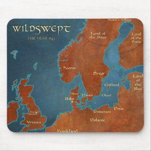 Alfombrilla De Ratón Mapa salvaje - Mousepad