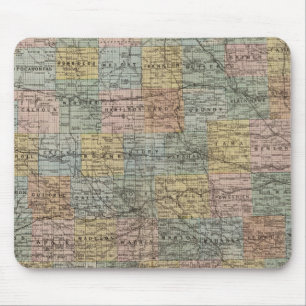 Alfombrilla De Ratón Mapa seccional de Iowa