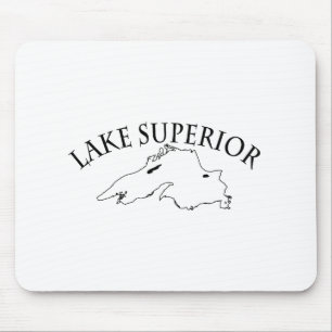 Alfombrilla De Ratón Mapa superior del lago