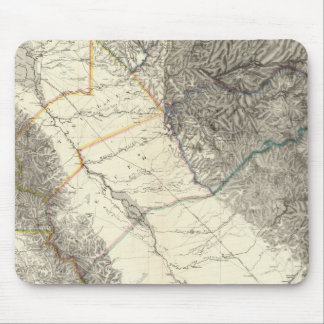 Alfombrilla De Ratón Mapa Topográfico de California Central