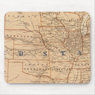 Alfombrilla De Ratón Mapa Topográfico de los Estados Unidos