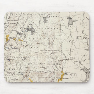 Alfombrilla De Ratón Mapa topográfico y glacial de New Hampshire 3