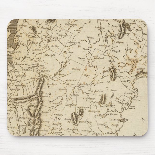 Alfombrilla De Ratón Mapa Vermont de Arrowsmith (Frente)