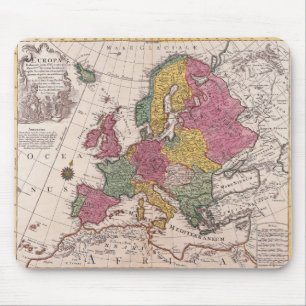 Alfombrilla De Ratón Mapa viejo Europa