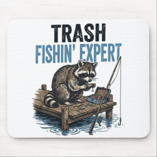 Alfombrilla De Ratón Mapache Experto en Pesca de Basura