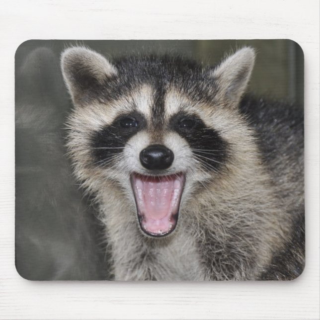 Alfombrilla De Ratón Mapache Mousepad - #1025 (Frente)