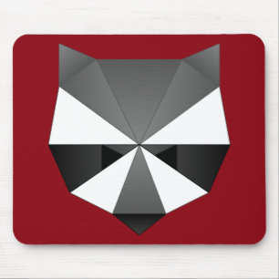 Alfombrilla De Ratón Mapache poligonal