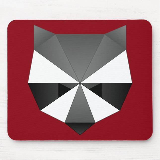 Alfombrilla De Ratón Mapache poligonal (Frente)
