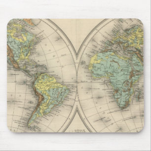 Alfombrilla De Ratón Mapas hipomométricos mundiales