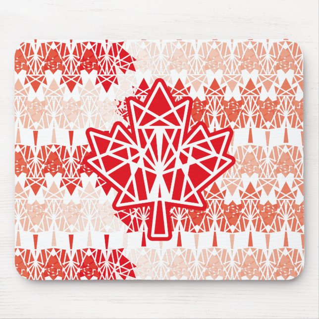ALFOMBRILLA DE RATÓN MAPLE MADE WITH TRIANGLES CANADA FLAG BY MASANSER (Frente)